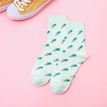 Street Tide Couple Cotton Socks Fruit Vegetables Series Pattern Pencil Beard Tomato Funny Harajuku Streetwear Happy Socks Women