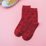 Street Tide Couple Cotton Socks Fruit Vegetables Series Pattern Pencil Beard Tomato Funny Harajuku Streetwear Happy Socks Women