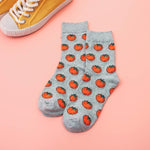 Street Tide Couple Cotton Socks Fruit Vegetables Series Pattern Pencil Beard Tomato Funny Harajuku Streetwear Happy Socks Women