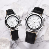 2/PC Wristwatch 2019 Brand Couple Watches Fashion Casual Black Quartz Women Men Watch Minimalism Lover's Gift Clock Boys Girls