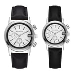 2/PC Wristwatch 2019 Brand Couple Watches Fashion Casual Black Quartz Women Men Watch Minimalism Lover's Gift Clock Boys Girls