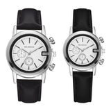 2/PC Wristwatch 2019 Brand Couple Watches Fashion Casual Black Quartz Women Men Watch Minimalism Lover's Gift Clock Boys Girls