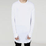 Fashion Men Hip Hop Long Sleeve T-shirt with Thumb Hole Cuff Street Wear Tee Tops NIN668