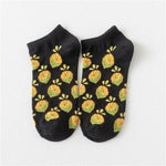 Women Cotton Socks Low-top Shallow Mouth Short Socks Cute Funny Fruit Couple Boat Socks Street Harajuku Trend Skateboard Socks