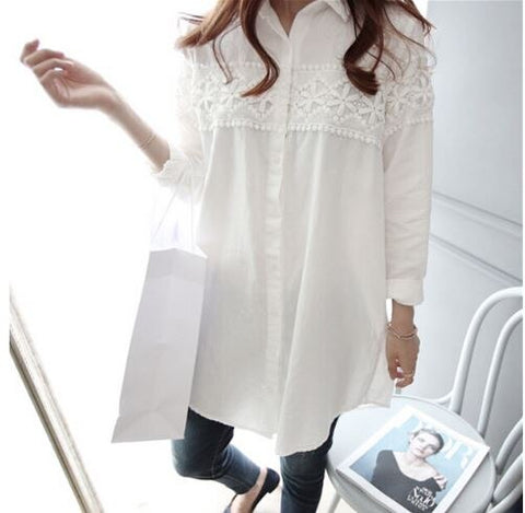 Spring Autumn Loose Maternity Blouses Shirts Long Sleeve Blouse Clothes for Pregnant Women Chiffon Pregnancy Clothing Plus Size